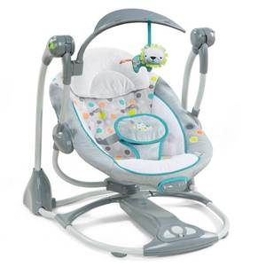 lot 5976 image: Ingenuity Ridgedale Collection Swing and High Chair Value Set