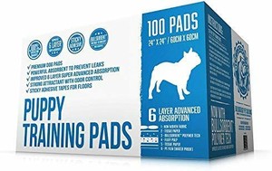 lot 5978 image: Bulldogology Premium Puppy Pee Pads With Adhesive Sticky Tape - Dog Training ...