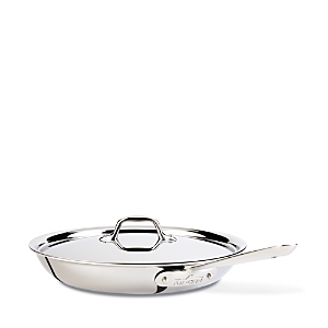 lot 5984 image: All-Clad Stainless Steel 12 Covered Fry Pan