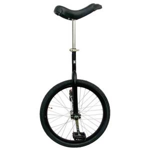 lot 5988 image: Fun Matte Black 20 Unicycle with Alloy Rim