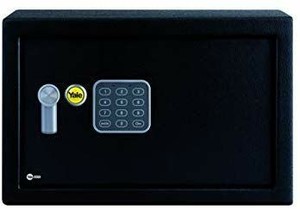 lot 5990 image: Yale Security YEC250DB1 Yale Medium Alarmed Value Safe, Black