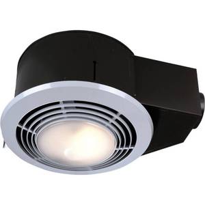 lot 5998 image: Broan-Nutone QT9093WH Bathroom Heat  Fan  Light  Night-Light with Switch