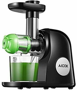 lot 6004 image: Juicer Machines, Aicok Slow Masticating Juicer Extractor Easy to Clean, Quiet Motor & Reverse Function, BPA-Free, Cold Press Juicer with Brush, Juice Recipes for Vegetables and Fruits