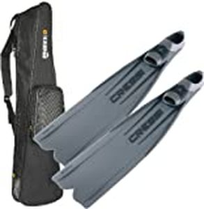lot 6005 image: Cressi Mens Gara 3000 LD Long Distane Long Blade Diving Fins, 10-11 (with Bag)