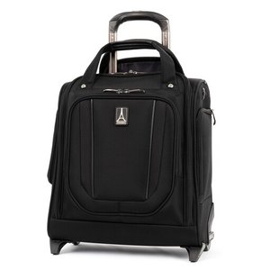lot 6009 image: Travelpro Crew Versapack-Rolling Underseat Carry-on Bag, Jet Black