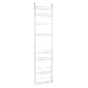 lot 6012 image: ClosetMaid 1233 Adjustable 8-Tier Wall and Door Rack, 77-Inch Height X 18-Inch Wide