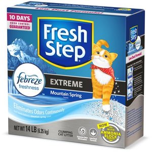 lot 6060 image: Fresh Step Extreme Odor Control Scented Scoopable Cat Litter, 14-lb Carton