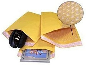 lot 6063 image: Yens #0 6x10 Kraft Bubble Mailers 500KF#0, 500 Piece