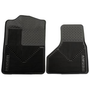 lot 6068 image: Husky Liners Custom Fit Heavy Duty Front Floor Mat for Select Ford Models (Black)