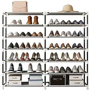 lot 6071 image: UDEAR Shoes Storage 6 Tier Portable Shoe Rack Free Standing Shoe Organizer