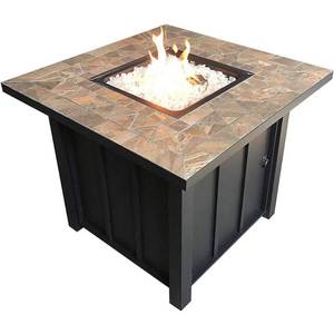 lot 6083 image: AZ Patio Heaters Square Tile Top Fire Pit