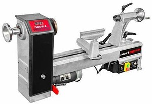 lot 6087 image: Nova 71118 Comet II DR - Midi Lathe Flexible Woodworking System, 12��, Powerful Electronic 34 HP Variable Speed with Digital Readout