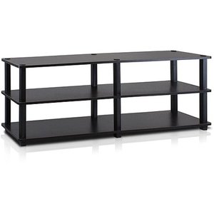 lot 6088 image: FURINNO 14038EXBK TST No Tools 3-Tier Wide Shoe Storage Rack, EspressoBlack