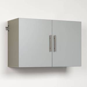 lot 6094 image: Prepac HangUps 36 Upper Storage Cabinet, Light Gray