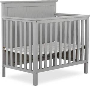lot 7003 image: Dream On Me Ava 3-in-1 Convertible Crib in Pebble Grey - DAMAGED