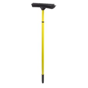 lot 9627 image: Evriholder FURemover SW-250I-AMZ-6, Pet Hair Removal Broom with Squeegee & Telescoping Handle That Extends from 3-5, Black & Yellow (SW-250i-FR)