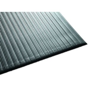 lot 9636 image: Guardian 24031202 Air Step Anti-Fatigue Floor Mat, Vinyl, 3x12, Black, Reduces fatigue and discomfort, Can be easily cut to fit any space