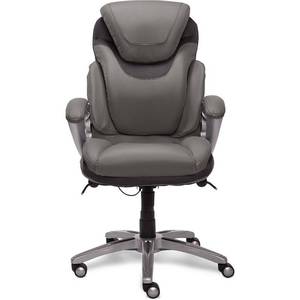 lot 9639 image: Serta - AIR Health & Wellness Executive Office Chair - Gray