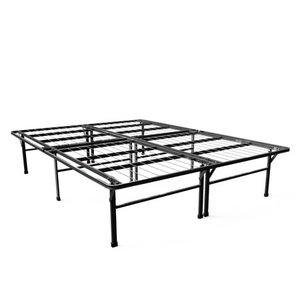 lot 9696 image: Zinus 16 Inch SmartBase Deluxe Mattress Foundation 2 Extra Inches high for Under-bed Storage  Platform Bed Frame  Box Spring Replacement  Strong  Sturdy  Quiet Noise-Free, Queen