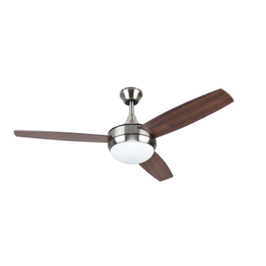 lot 1510 image: Harbor Breeze Beach Creek 44 Brushed Nickel LED Ceiling Fan - New