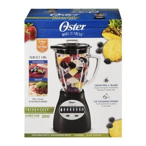 lot 1530 image: Oster BCBG08-B 6-Cup Glass Jar 8-Speed Blender - Black