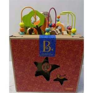 lot 1534 image: B. Zany Zoo Wooden Activity Cube