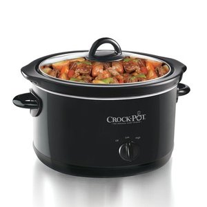 lot 1614 image: Crock-Pot 4 Quart Black Slow Cooker
