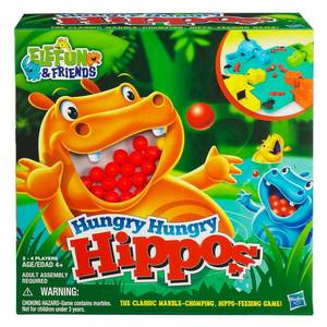 lot 1664 image: Hungry Hungry Hippos Family Classic Game, Ages 4 and up
