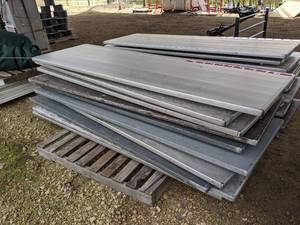 lot 923 image: (1) Alu-Lite Aluminum 30x96 Table With Folding Legs
