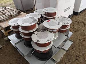 lot 936 image: Pallet Of Recessed Dry Wall Speakers