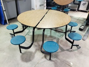 lot 2015 image: Fold up 8 person dining table