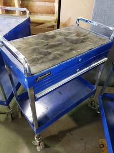 lot 2026 image: Homak rolling tool box tools picured included