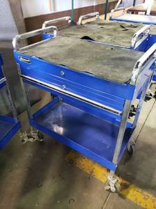 lot 2027 image: Homak rolling tool box tools picured included