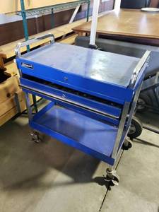 lot 2030 image: Homak rolling tool box tools picured included