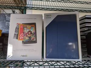 lot 2176 image: (1) Nook 9 Inch Tablet HD Display And One Protective Cover Stand