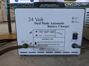 lot 2197 image: Lester 24 Volt Dual Mode Automatic Battery Charger 18360