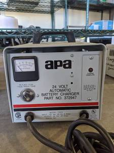 lot 2198 image: APA 24 Volt Automatic Battery Charger 11810