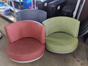 lot 2200 image: (3) Chair Tops, Missing Bases
