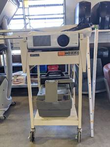lot 2201 image: Sony XGA VPL-PX40 Projector With Screen, Apollo Horizon 2 Overhead Projector, Tote Vision VHS Player