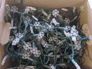 lot 2214 image: Six Boxes Of Assorted Clear Christmas Lights