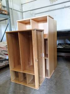 lot 7022 image: Wooden Shelving Units