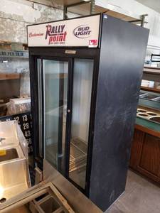 lot 7045 image: Bev Air sliding door cooler