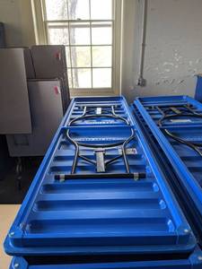 lot 7158 image: (1) Mity-Lite Plastic Folding Table