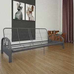 lot 4501 image: DHP Aiden Futon Frame, Gunmetal Grey