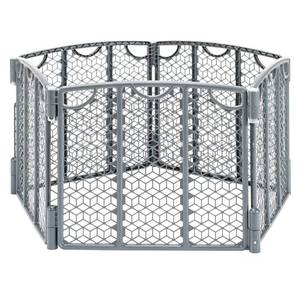 lot 4510 image: Evenflo Versatile Playspace IndoorOutdoor Gate, Cool Gray