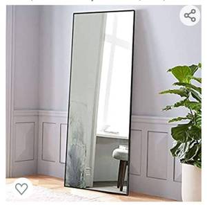 lot 4520 image: NeuType Full Length Mirror Standing Hanging or Leaning Against Wall, Large Rectangle Bedroom Mirror Floor Mirror Dressing Mirror