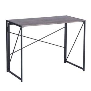 lot 4531 image: FurnitureR Harper Brown Writing Table Foldable
