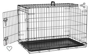 lot 4534 image: Large Metal Dog Crate