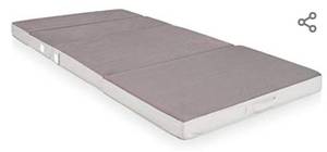 lot 4554 image: Best Choice Products 4in Thick Folding Portable Twin Mattress Topper