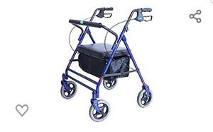 lot 4558 image: Invacare Bariatric Rollator, with Flip-up Padded Seat, 500 lb. Weight Capacity